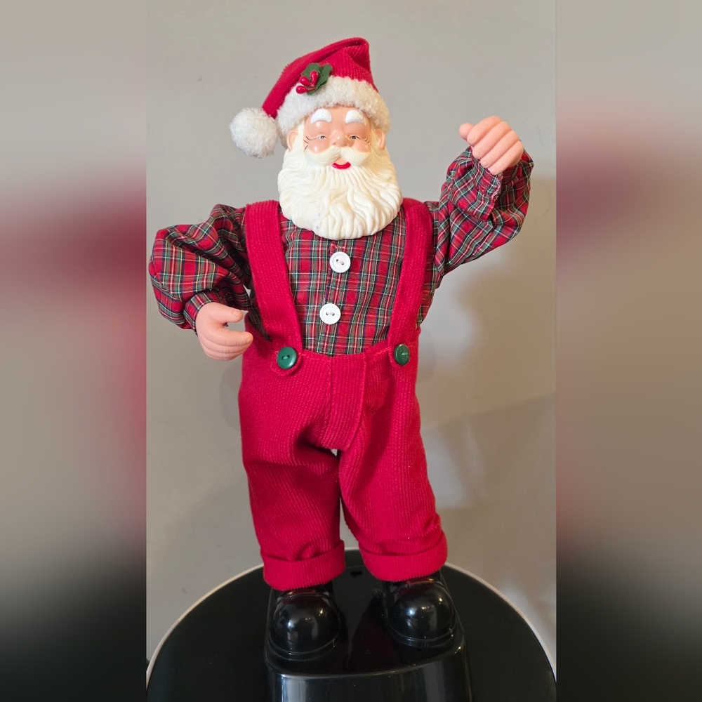 Vintage 90s Animated Hip Swinging Santa Claus Works Great
